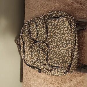 Lug puddle backpack Cheetah with Camouflage Print